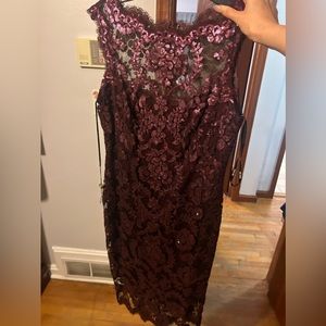Worn once sequin plum dress